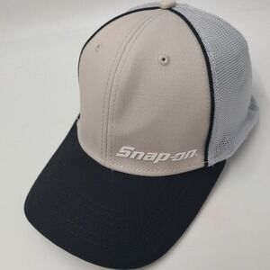 Snap-on Hat Fitted (Seems M-L) Trucker Mesh Gray Black Tools Automotive Cars Men